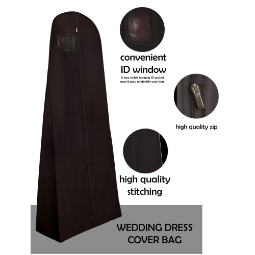 Yorkshire Displays Ltd Standard Bridal Dress Covers, 8" Gusset BOX OF 50
